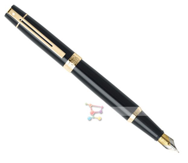 Пір'яна ручка Sheaffer Gift Collection 300 Glossy Black GT FP M Sh932504