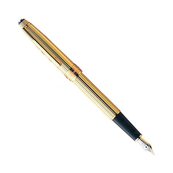 Ручка пір'яна MontBlanc Meisterstuck Solitaire Gold - plated Classique 2923 M