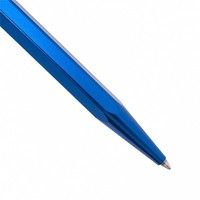 Кулькова ручка Caran d'Ache 849 Popline Metallic Blue синя 849.640