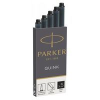 Фото Подарункові картріджи Quink для пір'яних ручок Parker Чорні 11 410BK