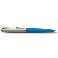 Кулькова ручка Parker 51 Premium Turquoise GT BP 56 432