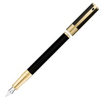 Ручка пір'яна S.T.Dupont D-INITIAL чорний позолота 260205