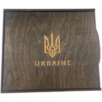 Подарунковий набір: Коробка + Кулькова ручка Parker IM 17 Brushed Metal GT BP 22 232_TR + Блокнот Axent Partner Ukraine Cиній