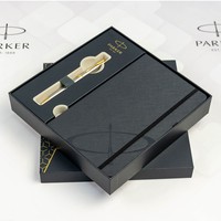 Набір Parker SONNET Stainless Steel GT BP кулькова ручка + блокнот Parker 84 132b24