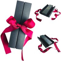 Подарункова упаковка зі стрічкою для ручок Parker чорна PK-GIFT-BLACK